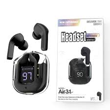 Air31 Earbuds Wireless Crystal Transparent Body